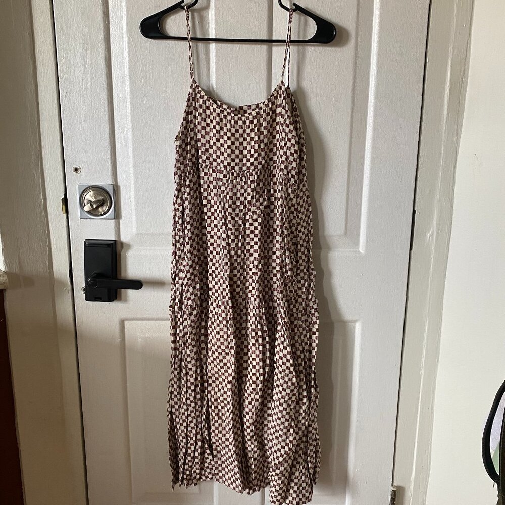 Abercrombie & Fitch Check Midi Dress - M